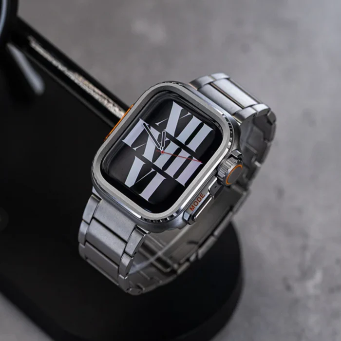 Titanium Behuizing voor Apple Watch - Robuuste Bescherming en Elegantie