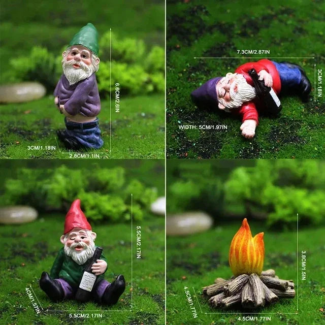 TipsyGnomes™ – De grappige, dronken tuinkabouters | 1+1 GRATIS
