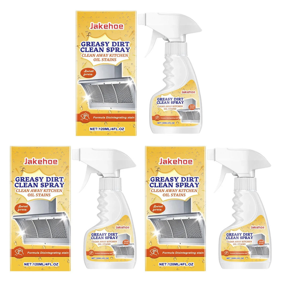 GreaseOff Pro™ – Krachtige keukenolie- en vetverwijderaar spray 120 ml | 1+1 GRATIS