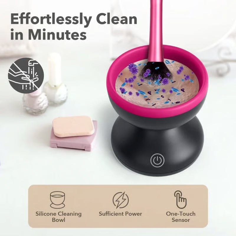GlowSpin™ – Elektrische make-upborstelreinigingsmachine