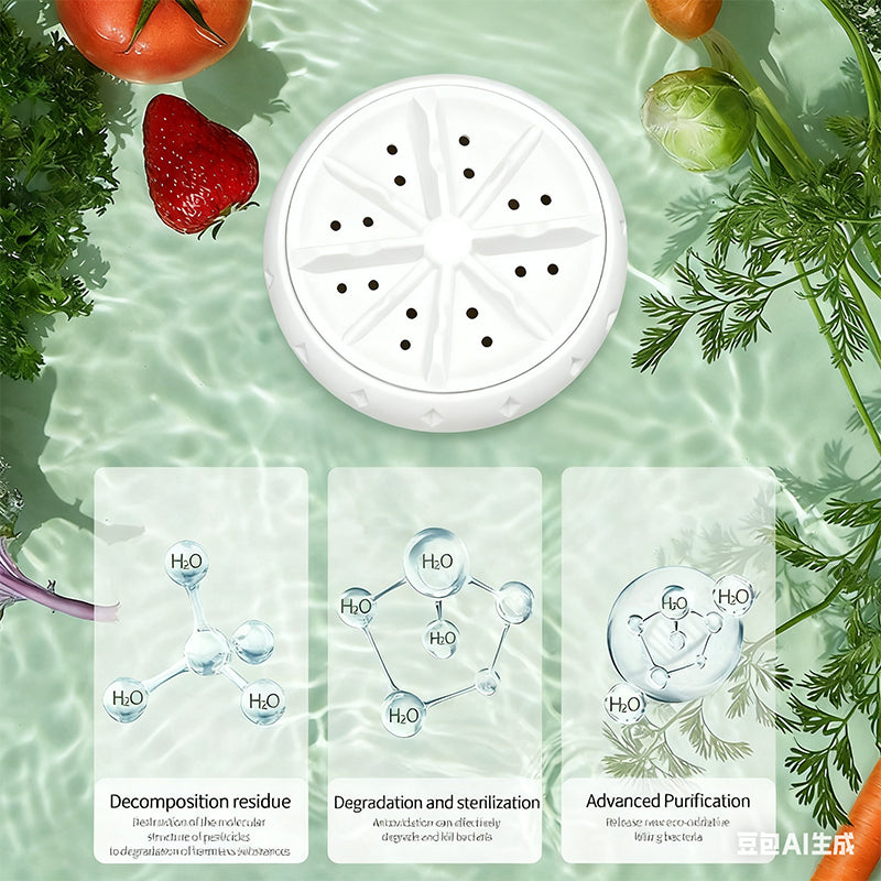 PureVita — Vortex Groente- & Fruitreiniger | 50% KORTING