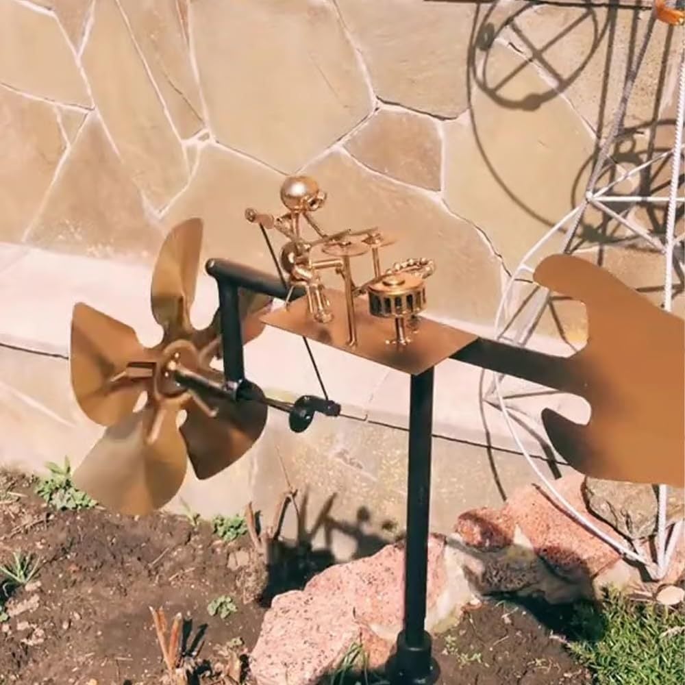 Rockband™ - Handgemaakt metalen drummer windspinner