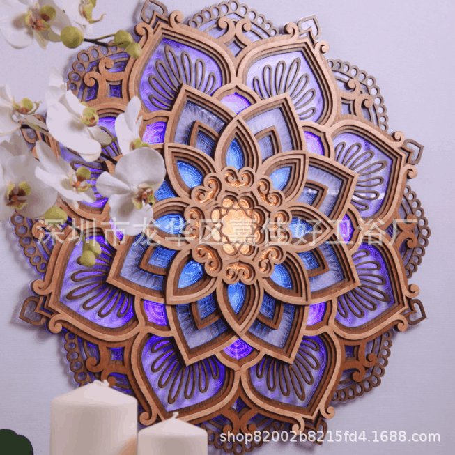 Lumora – Mandala LED-wandlamp  | 50% KORTING