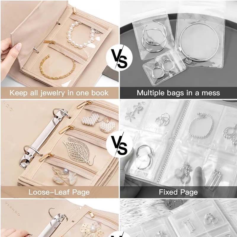 VelvetVault™ – Luxe Juwelen Opbergboek | Elegant, Veilig & Overal mee naartoe | 50% KORTING