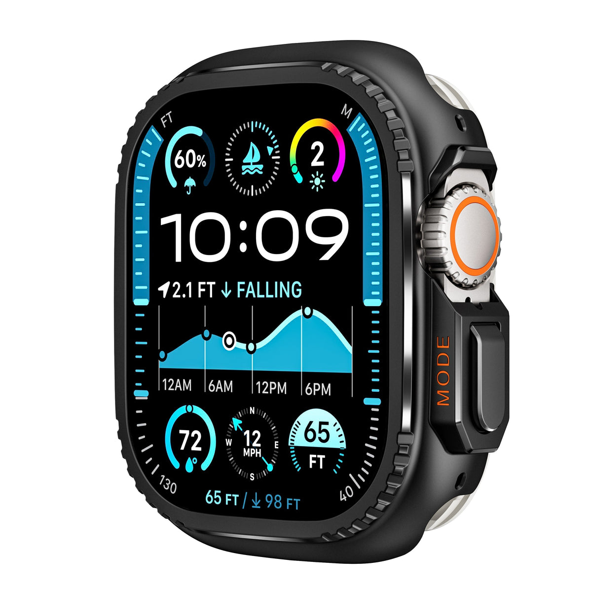 Titanium Behuizing voor Apple Watch - Robuuste Bescherming en Elegantie