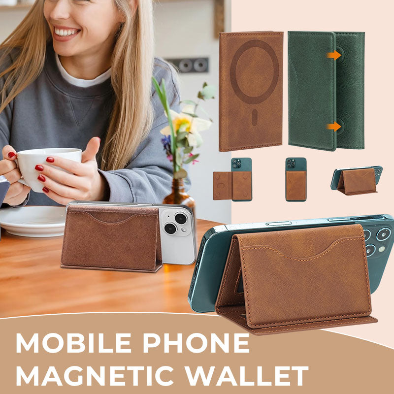 Magnetische portemonnee voor mobiele telefoons