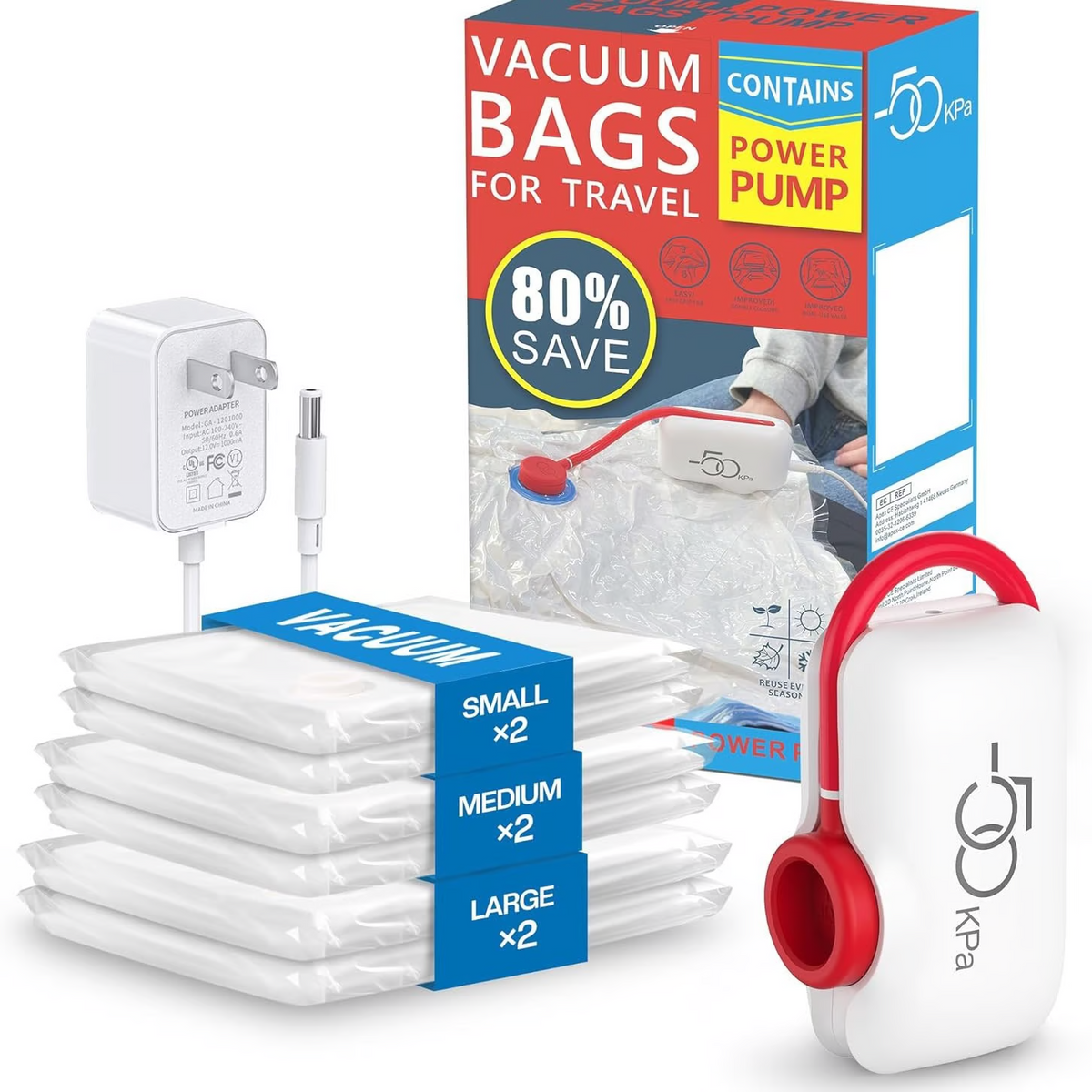 SpaceSaver – USB Compressieset voor Reizen | 50% KORTING