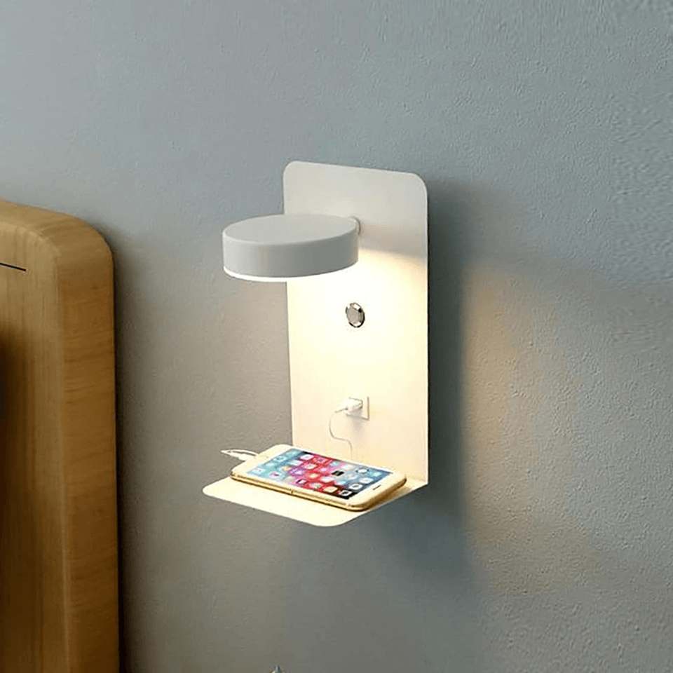 Slim Nachtlicht met Oplaadstation - Energiebesparend en Multifunctioneel