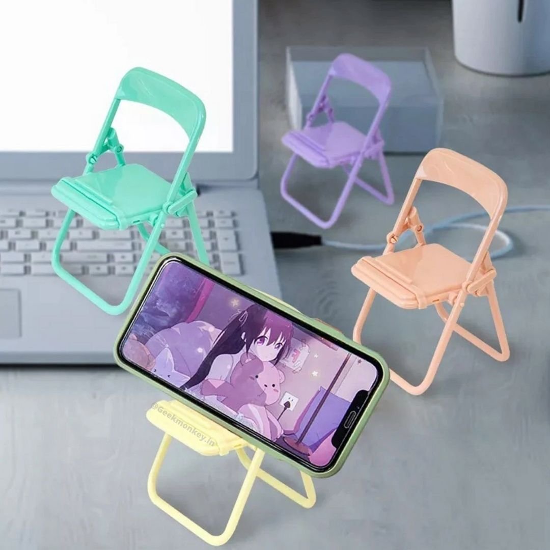 MiniSeat – Opvouwbare telefoonhouder in stoeldesign | 1+2 GRATIS