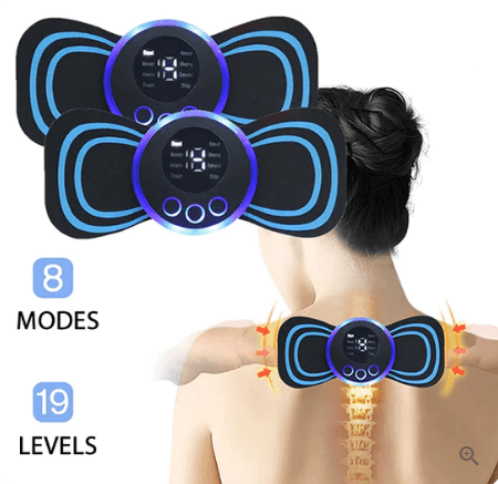 Draagbare massage-apparaat met 8 standen en LCD-scherm