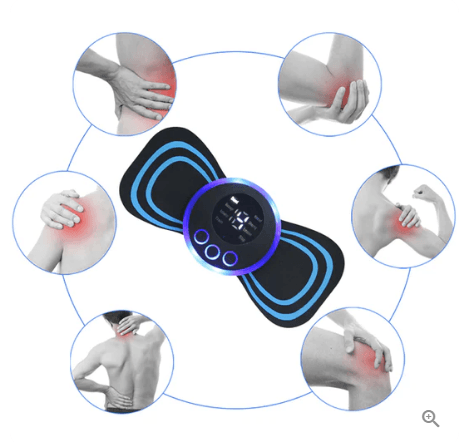 Draagbare massage-apparaat met 8 standen en LCD-scherm