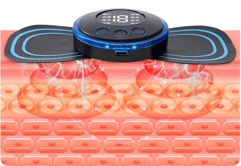 Draagbare massage-apparaat met 8 standen en LCD-scherm