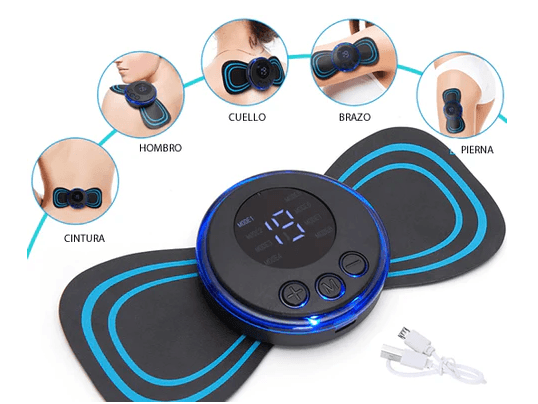 Draagbare massage-apparaat met 8 standen en LCD-scherm