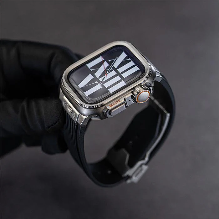 Titanium Behuizing voor Apple Watch - Robuuste Bescherming en Elegantie