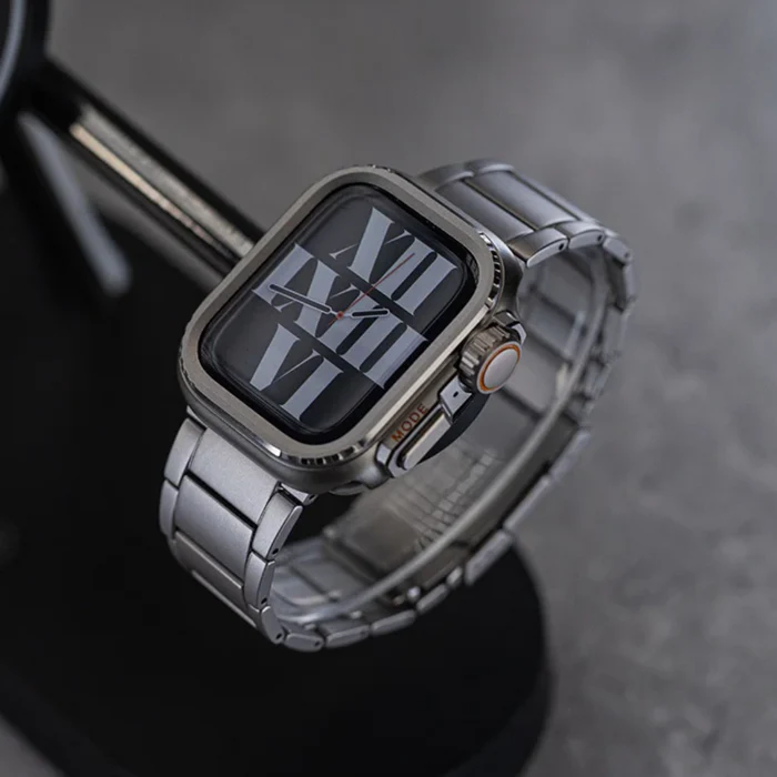 Titanium Behuizing voor Apple Watch - Robuuste Bescherming en Elegantie