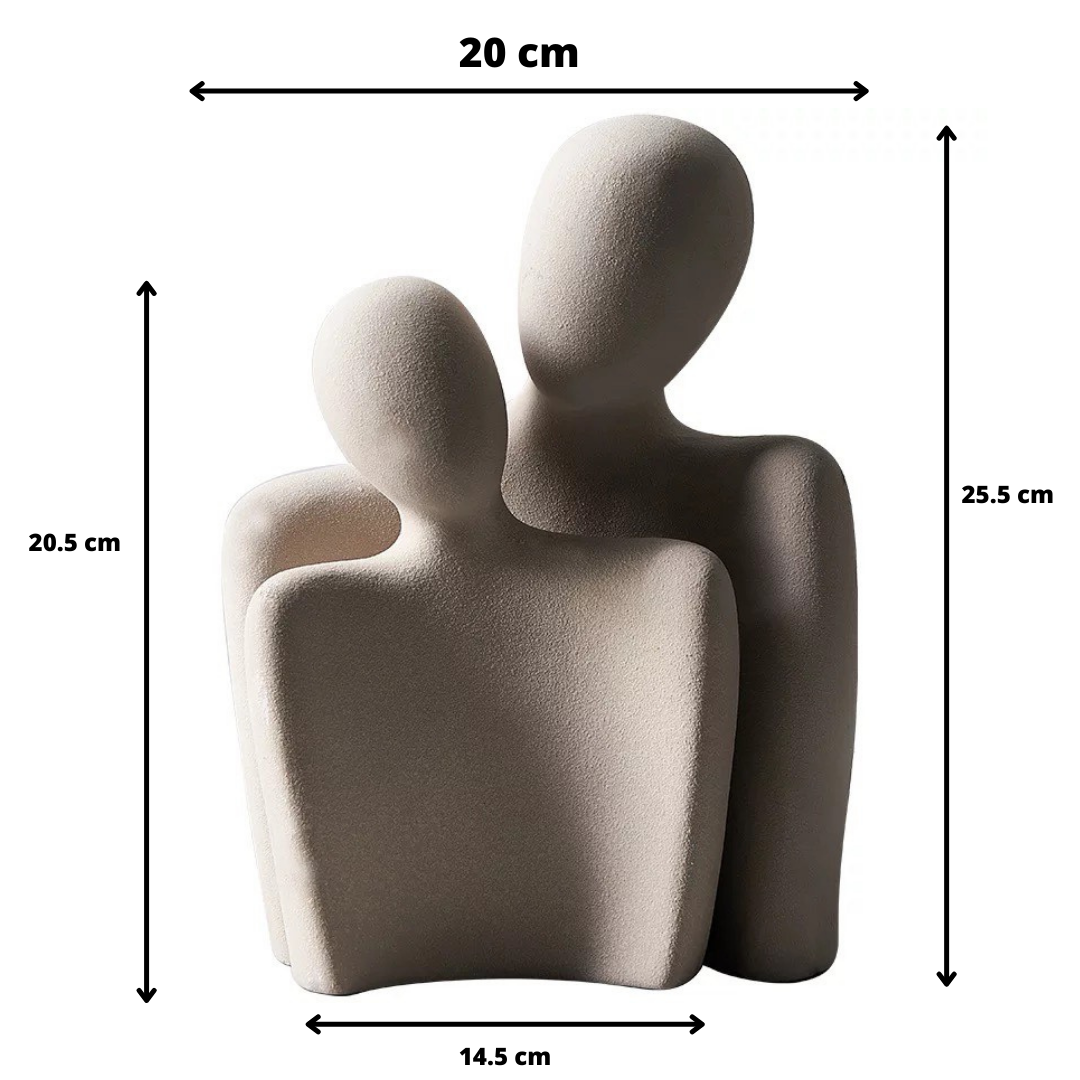 FusionHug - Abstract keramisch beeld - Tijdloze elegantie en liefde | 50% KORTING