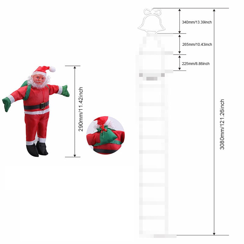 Xmasglow – Kerstladderverlichting met de Kerstman