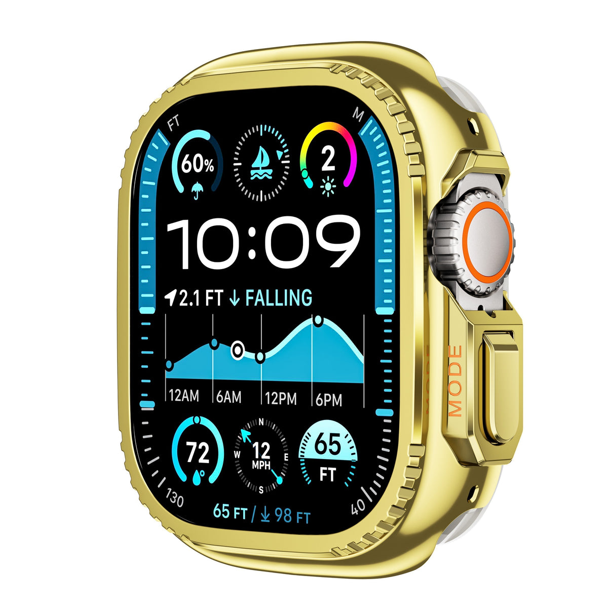 Titanium Behuizing voor Apple Watch - Robuuste Bescherming en Elegantie