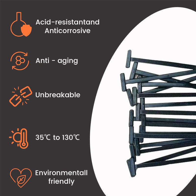 FixNylon™ 100 stuks – Extra sterke universele kabelbinders voor snelle en veilige bevestiging! | 50% KORTING