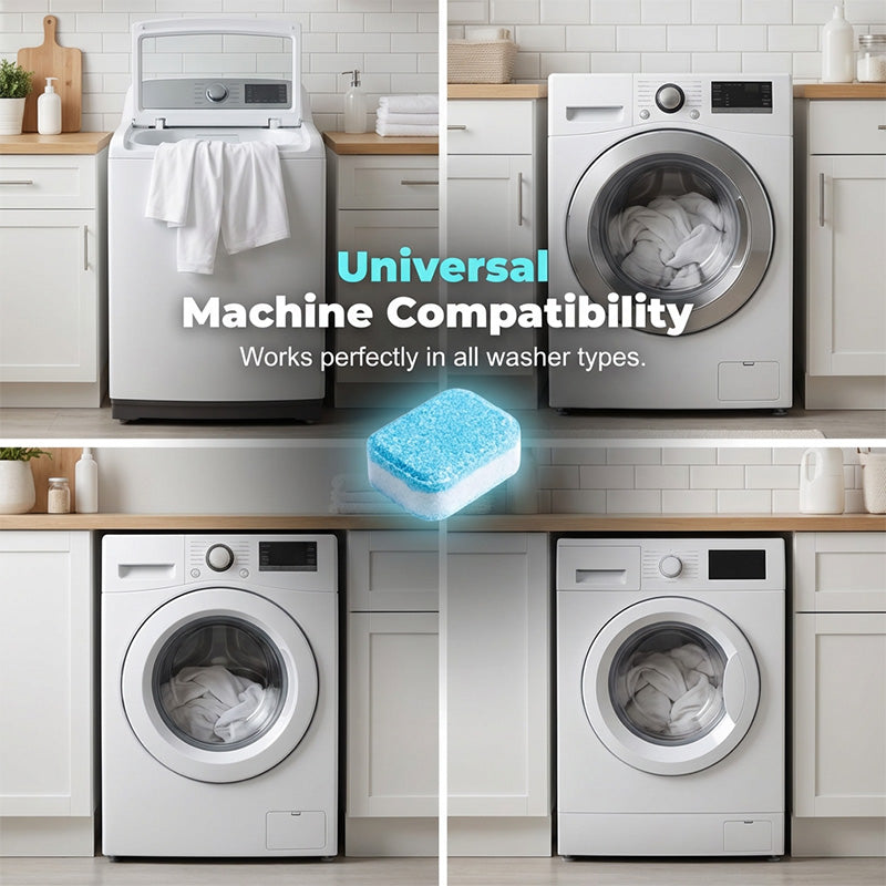 WasherRefresh 12 stuks — Wasmachine Reinigingstabletten | 1+2 doosjes GRATIS