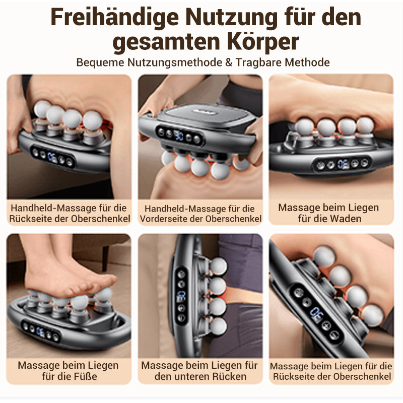 DeepRelief™ 16-Drive massagepistool met 8 opzetstukken