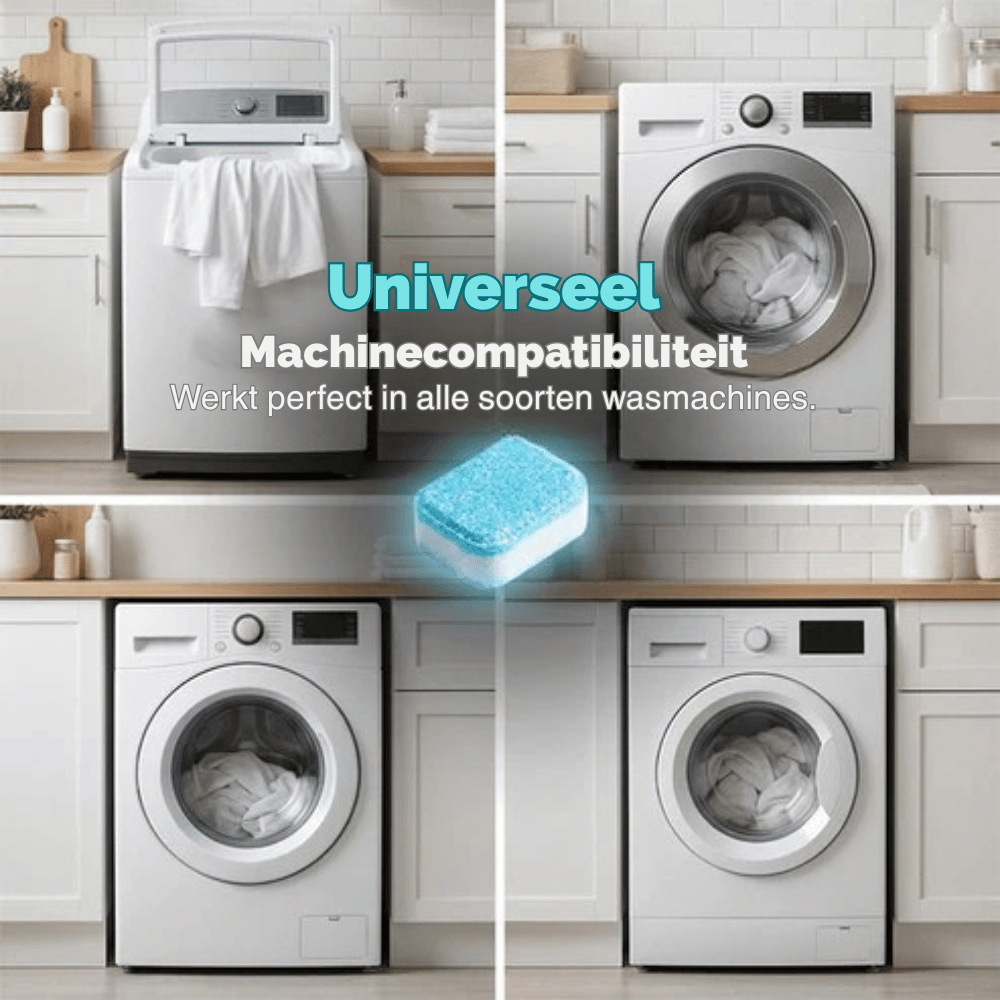 WasherRefresh 12 stuks — Wasmachine Reinigingstabletten | 1+2 doosjes GRATIS