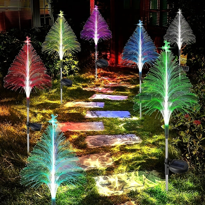 SolarGlow – Set van 3 kleurveranderende kerstbomen
