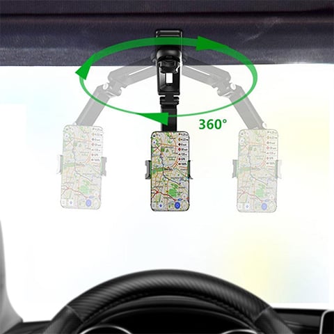 FlexMount™ 360° draaibare en uitschuifbare autotelefoonhouder