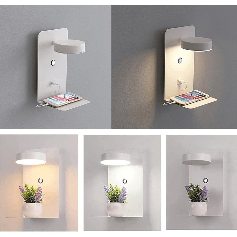 Slim Nachtlicht met Oplaadstation - Energiebesparend en Multifunctioneel