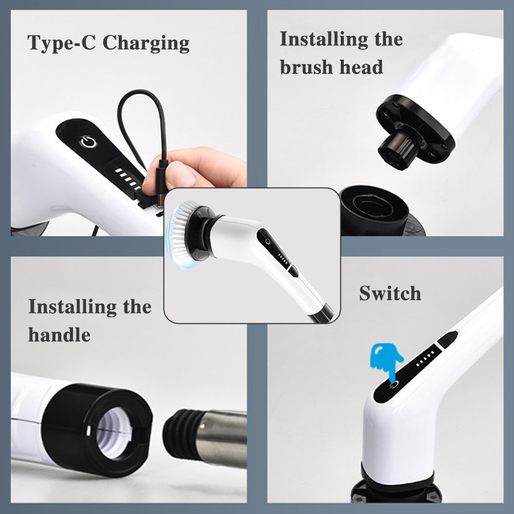 ScrubPro — 7-in-1 Elektrische Reinigingsborstel | 50% KORTING
