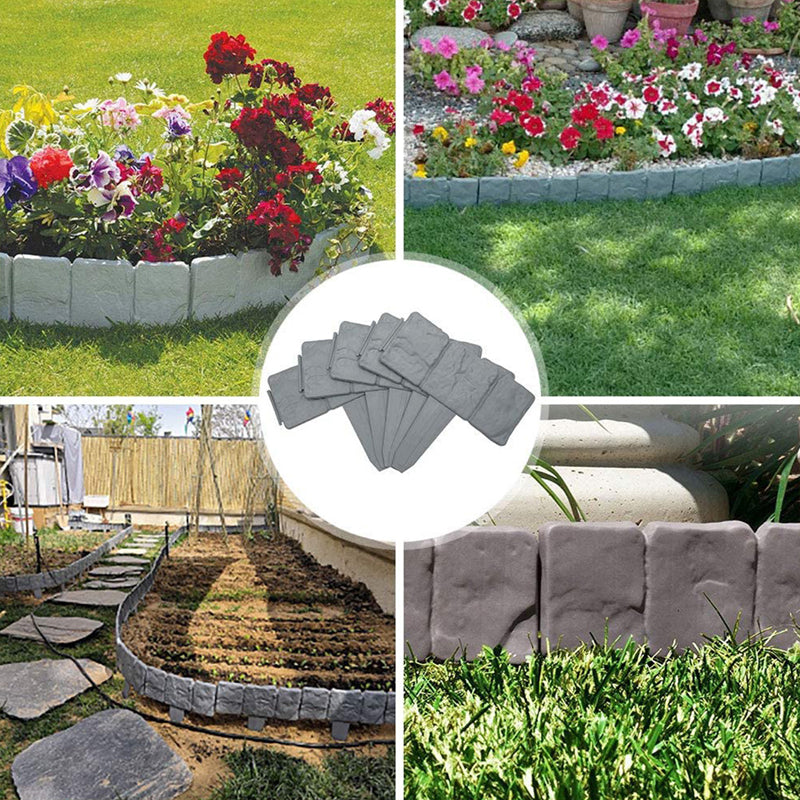 StoneEdge — 10 stuks Stijlvolle Gartenbegrenzing in Steenlook | 50% KORTING