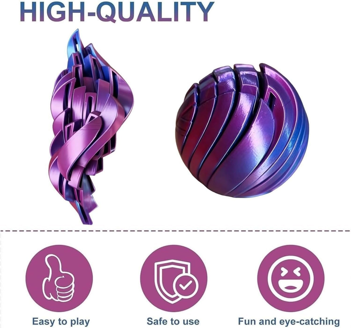 NeuroGlide – HoloSphere Fidgetbal | 50% KORTING