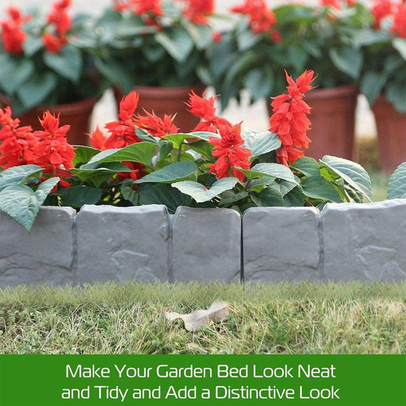 StoneEdge — 10 stuks Stijlvolle Gartenbegrenzing in Steenlook | 50% KORTING