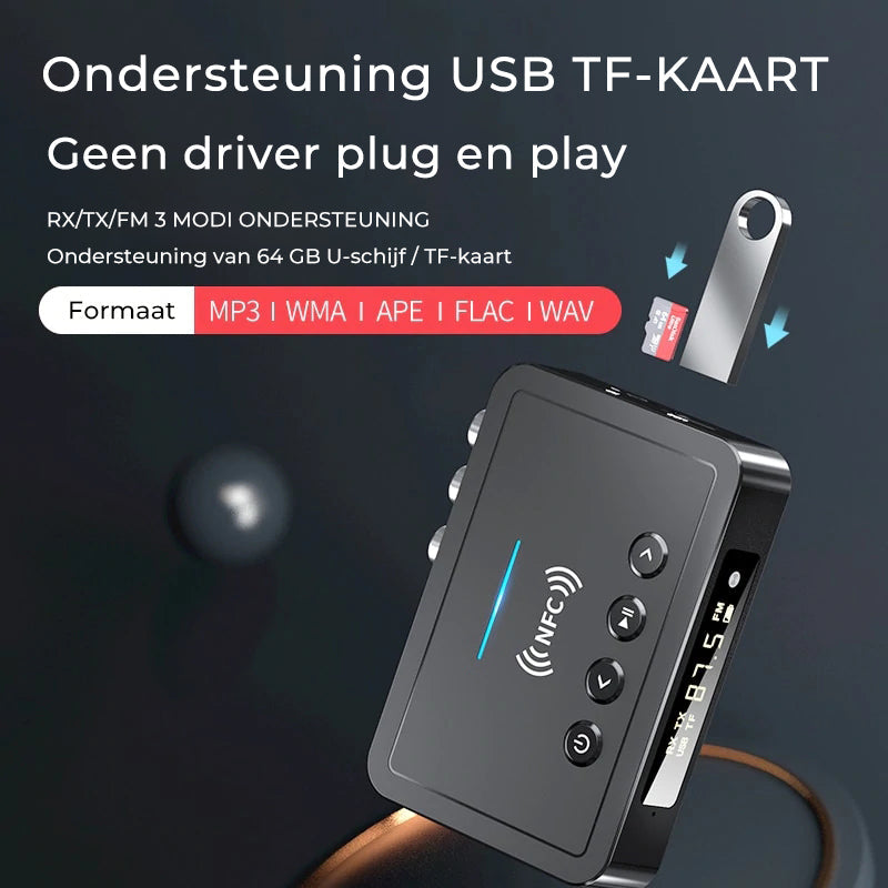 Bluetooth 5.0 Zender & Ontvanger