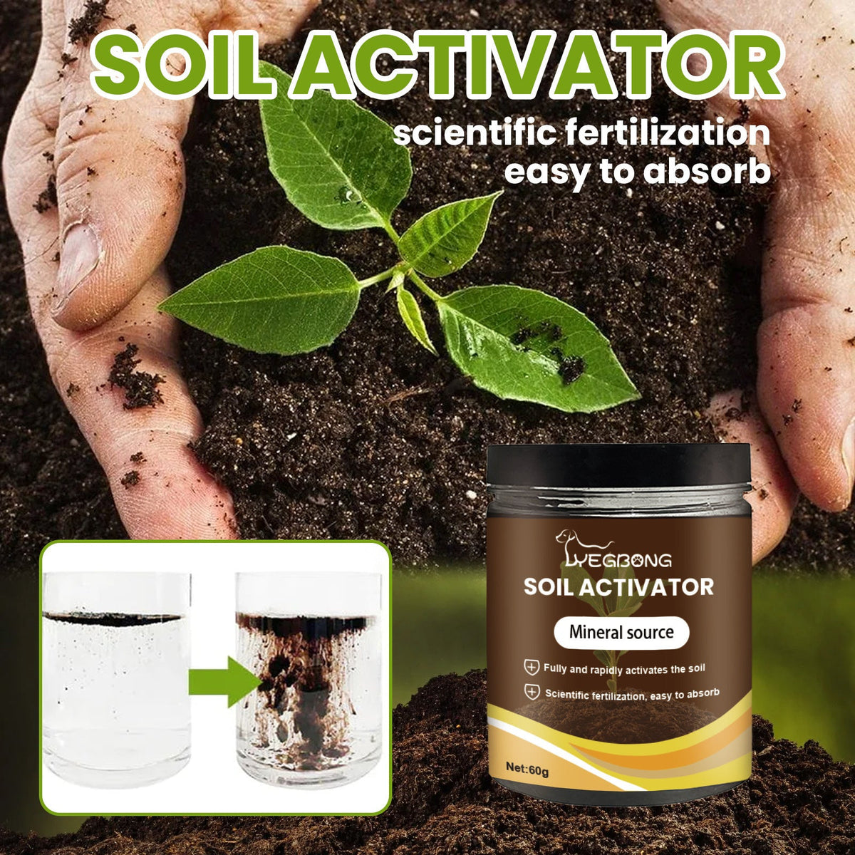 RootRise™ – Tuinmest 120g voor Sterke Wortelgroei & Luchtige Grondstructuur | 1+1 GRATIS