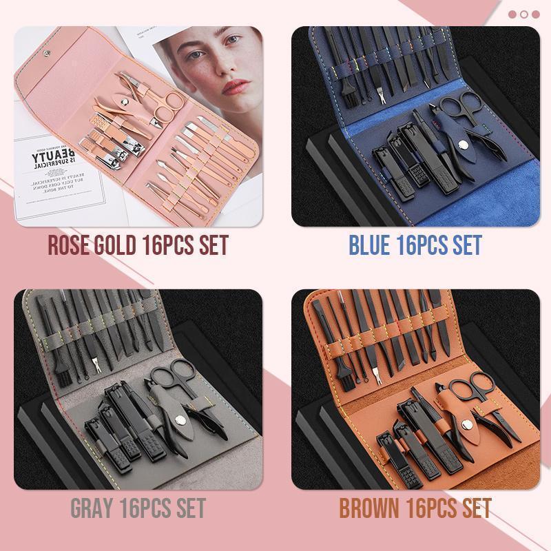 Clarity – 16-delige nagelverzorgingsset in 10 kleuren | 50% KORTING