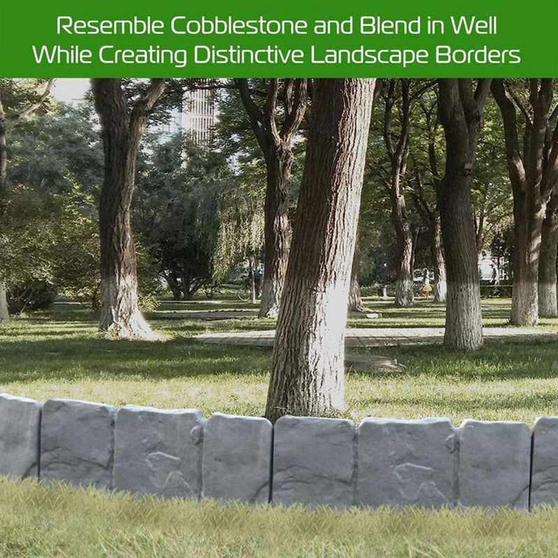StoneEdge — 10 stuks Stijlvolle Gartenbegrenzing in Steenlook | 50% KORTING