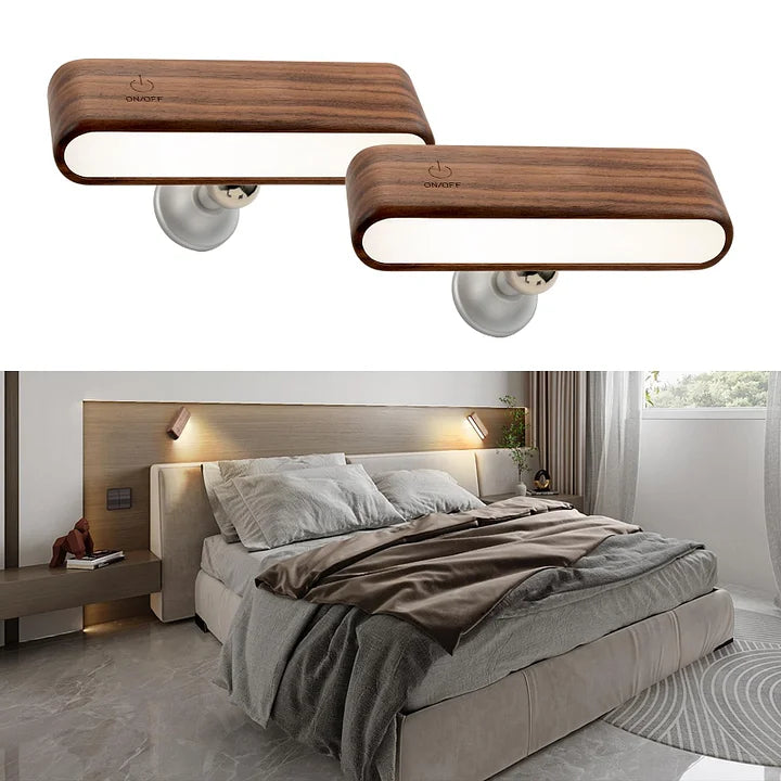 LuminoWood - 360° roterende magnetische lamp | 50% KORTING