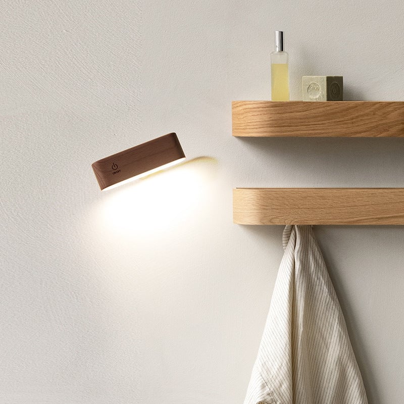 LuminoWood - 360° roterende magnetische lamp | 50% KORTING