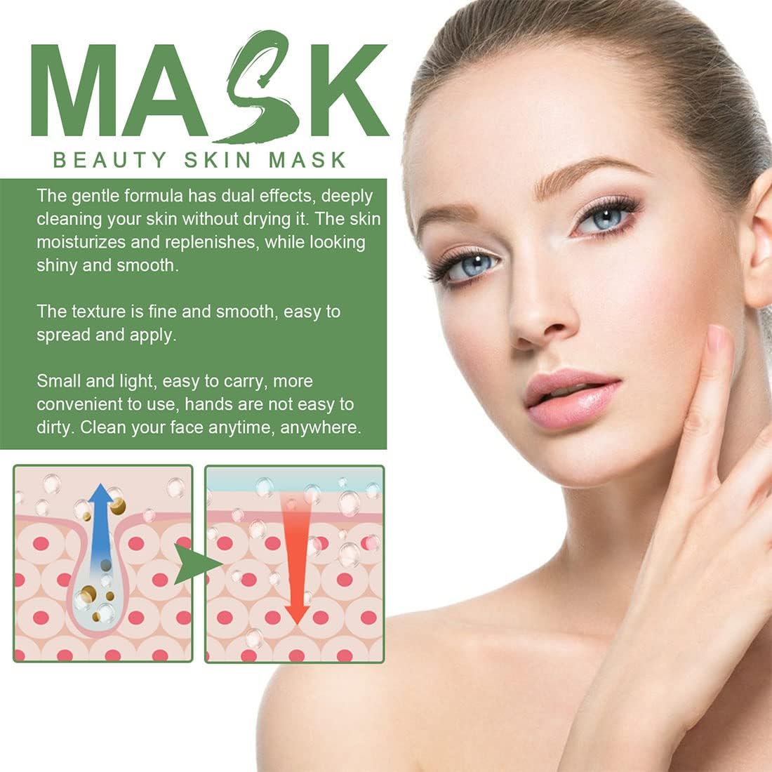 GlowTea™ – Groene Thee Masker voor Diepe Reiniging & Hydratatie | 1+1 GRATIS