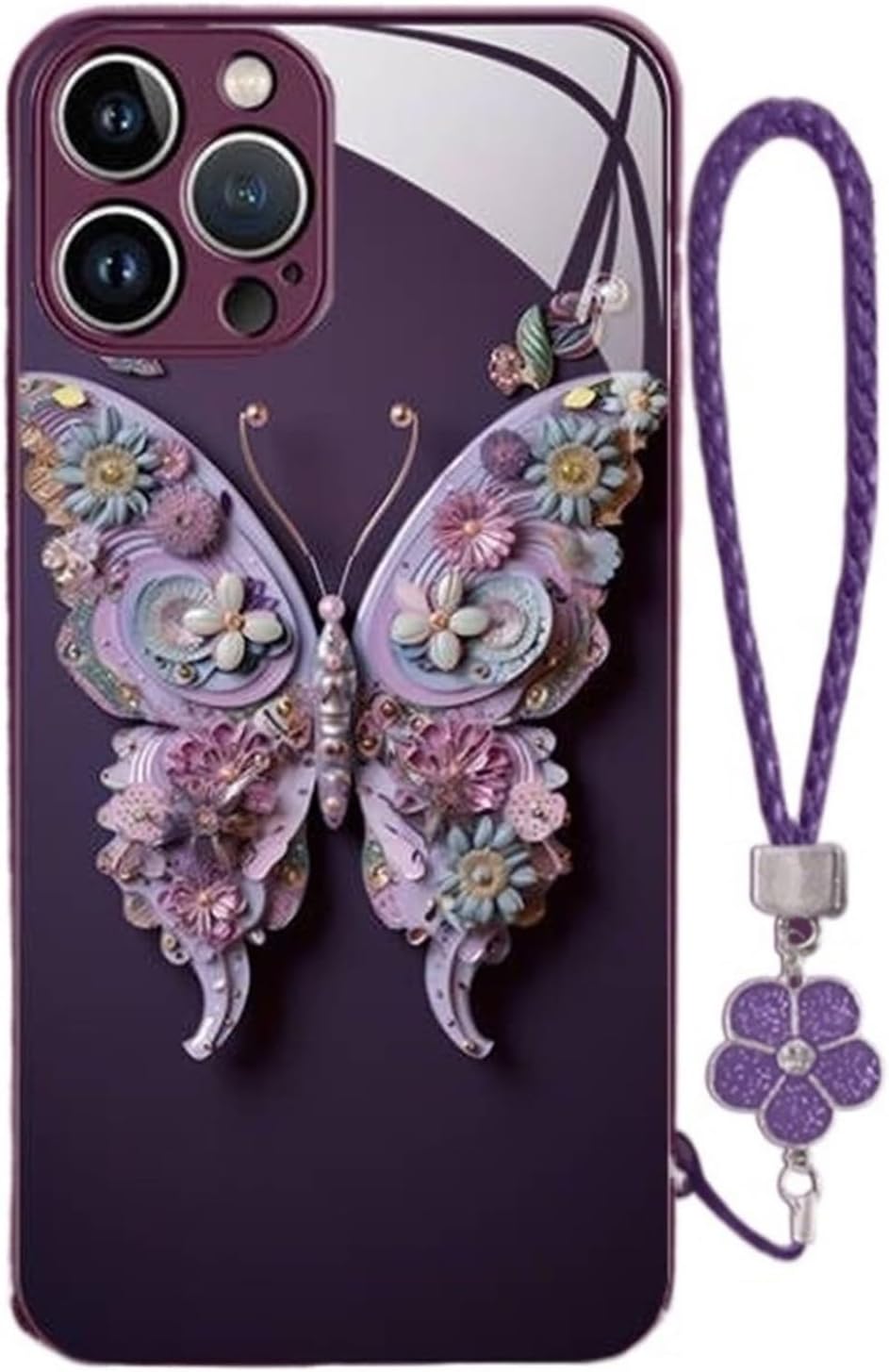 ButterGlow™ – Luxe 3D Vlinder iPhone Case | Glanzend Design met Bloemige Bescherming | 50% KORTING