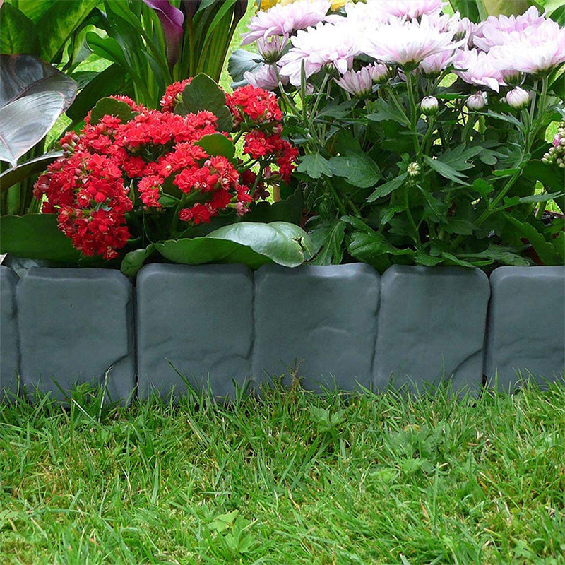 StoneEdge — 10 stuks Stijlvolle Gartenbegrenzing in Steenlook | 50% KORTING