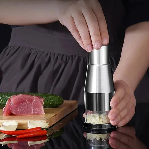 ChefPress™ – Handpers Knoflookhakker | Snel, Hygiënisch & Zonder Gedoe Snijden | 1+1 GRATIS