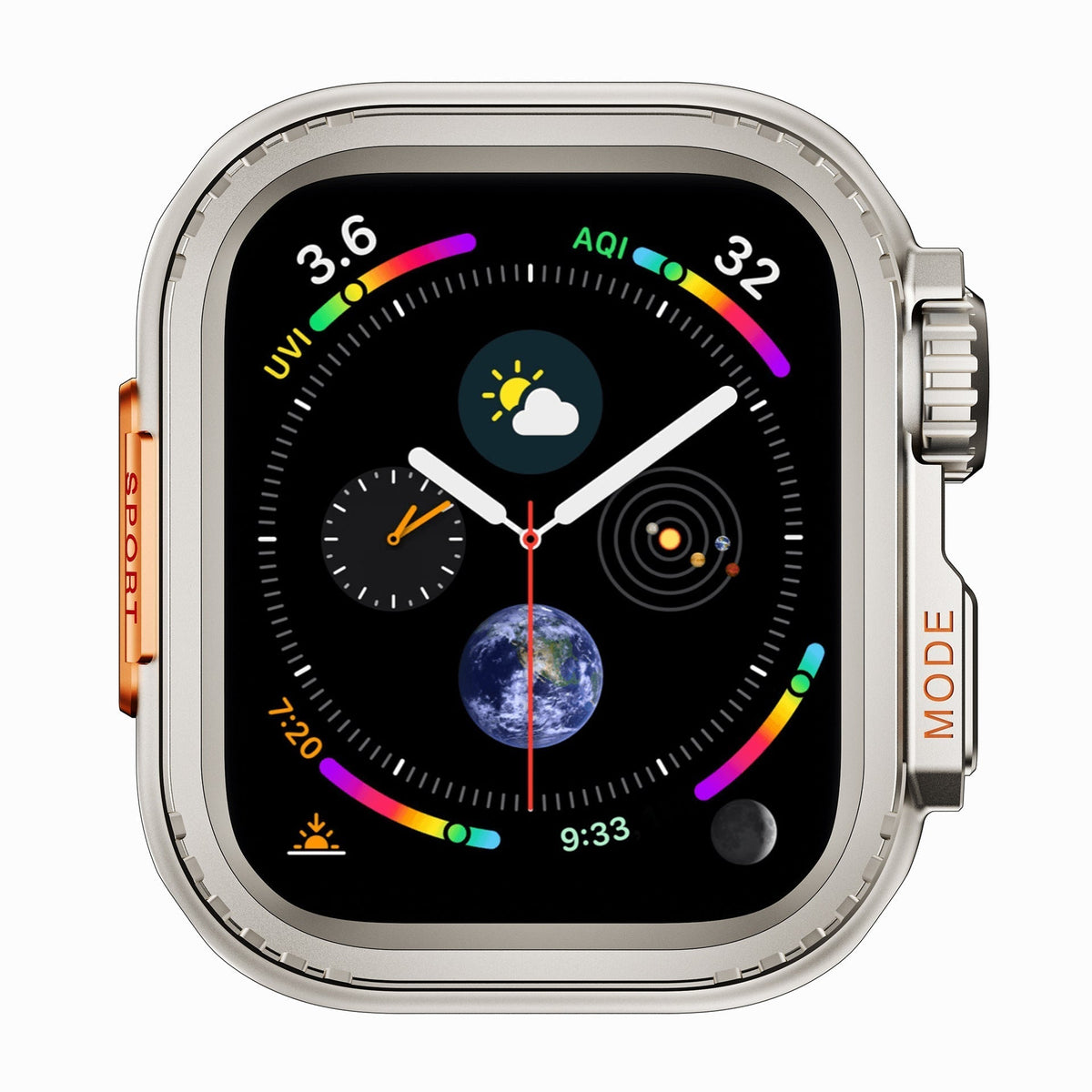 Titanium Behuizing voor Apple Watch - Robuuste Bescherming en Elegantie