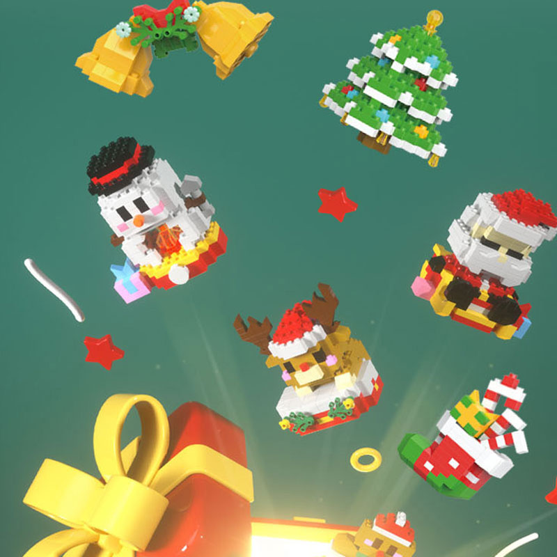MerryBlocks – Kerst Mini Bouwset | 50% KORTING
