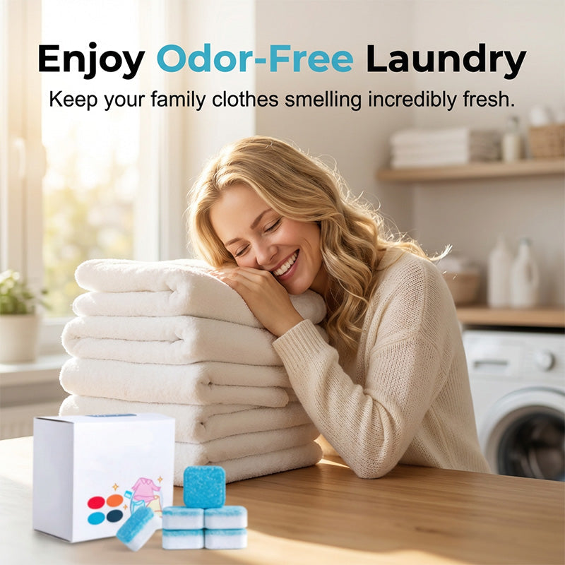 WasherRefresh 12 stuks — Wasmachine Reinigingstabletten | 1+2 doosjes GRATIS