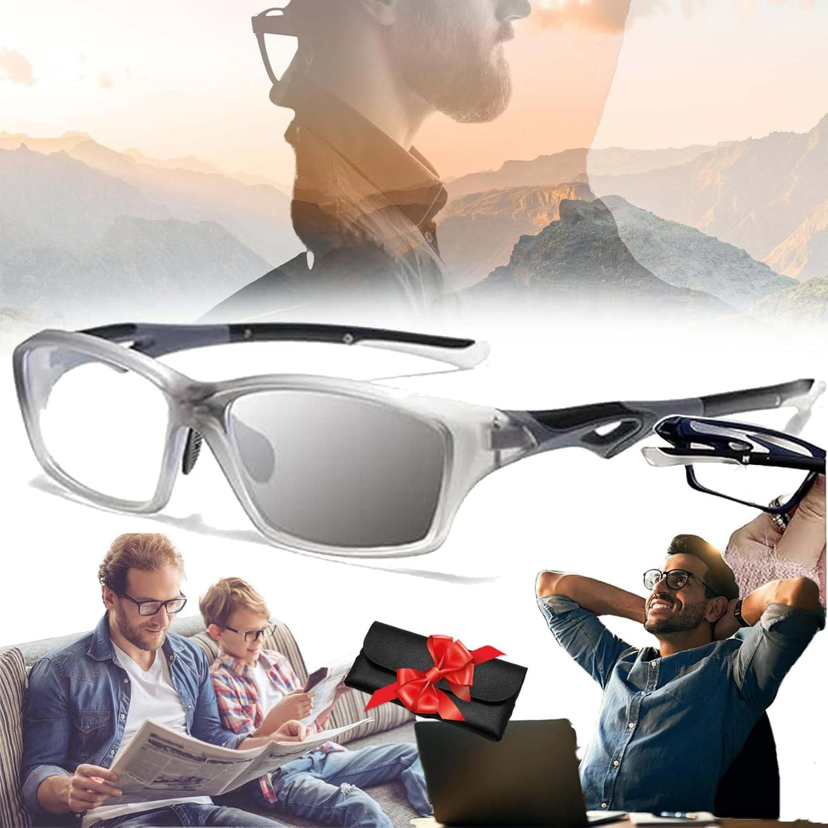 Optigaze™ – Kleurveranderende multi-focus sportleesbril | 1+1 GRATIS
