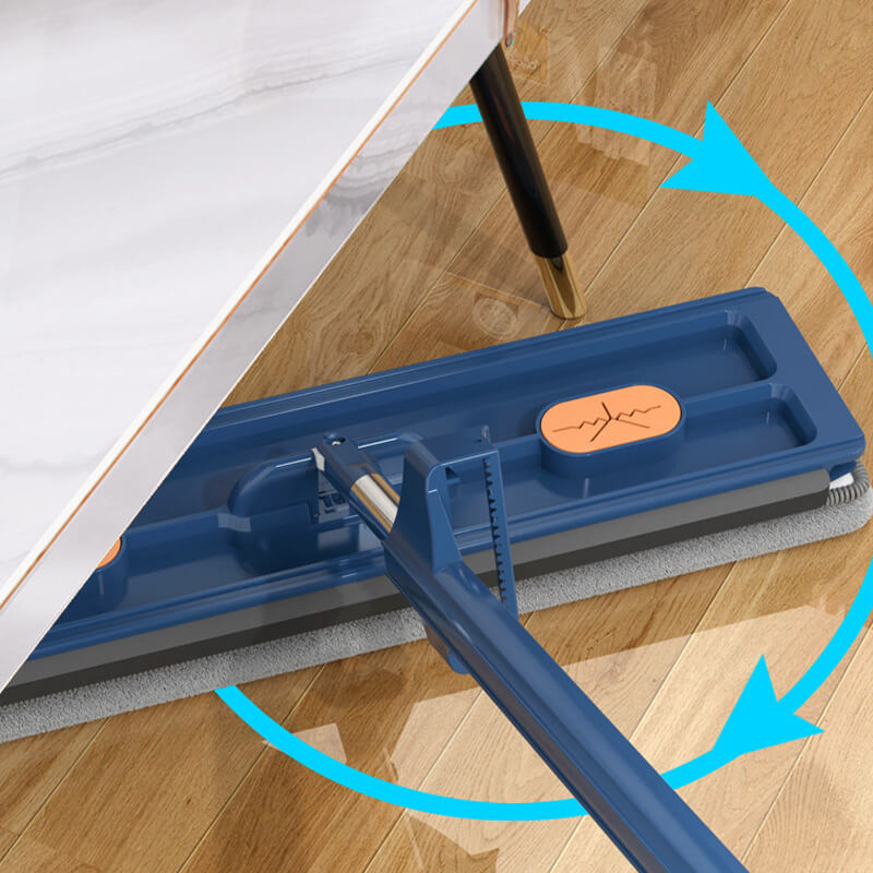 Witte Mop + 2 Moppendoeken — Snel Schoonmaken, Zonder Inspanning