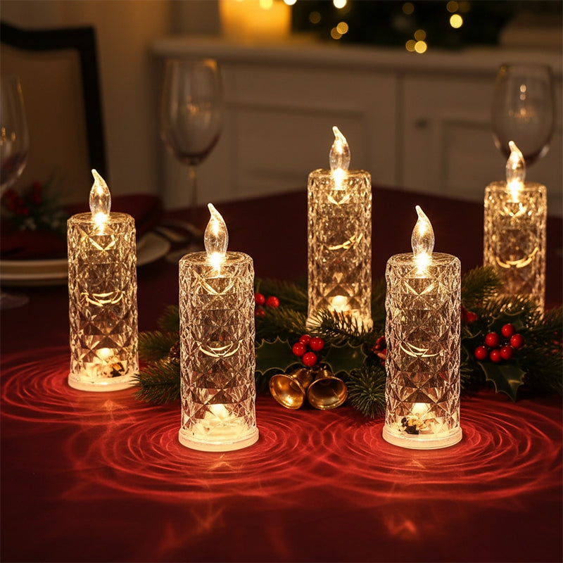LumiGlow – LED Kristalkaars Lamp | 1+2 GRATIS