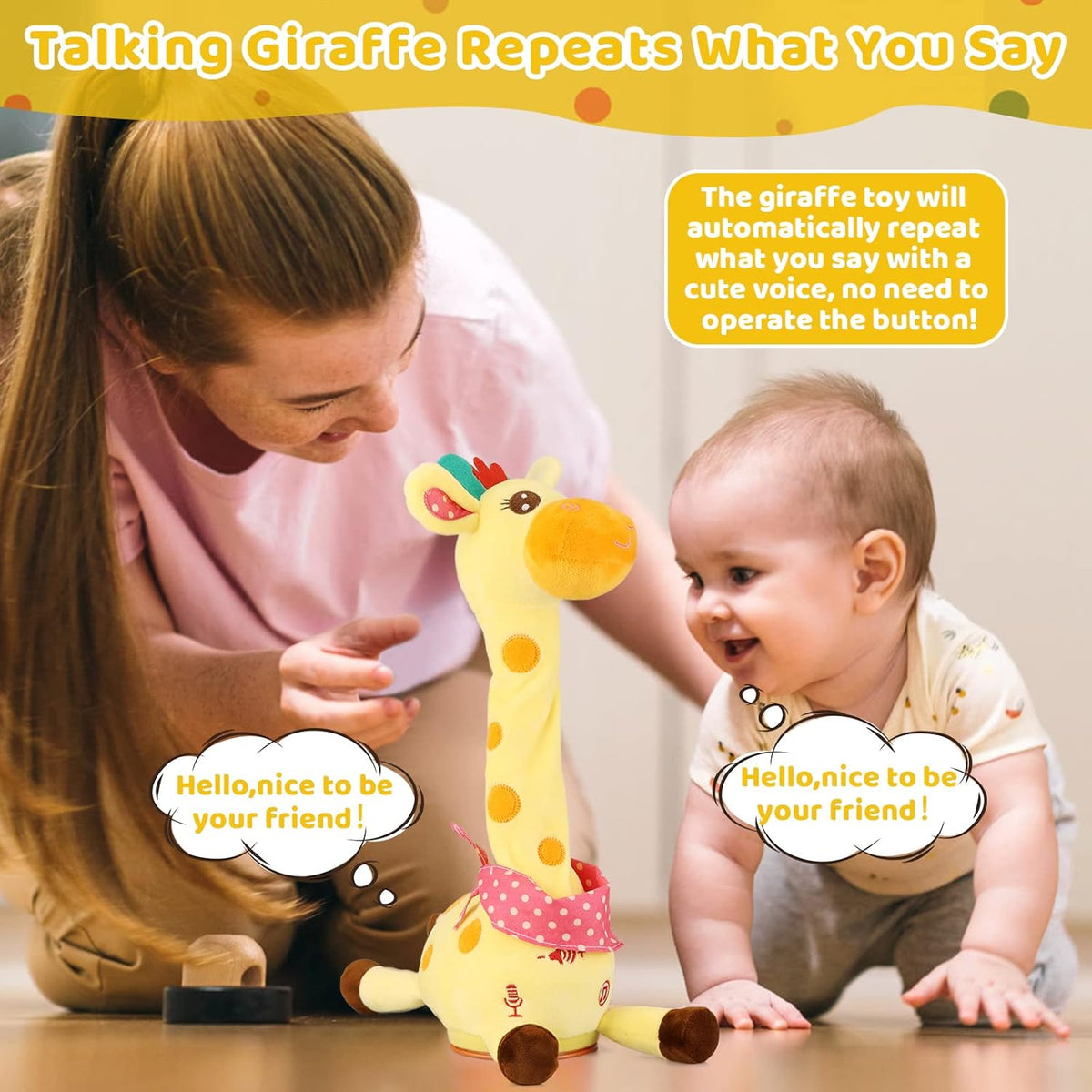 GroovyGiraffe™ – Knuffel Met Muziekplezier | 50% KORTING